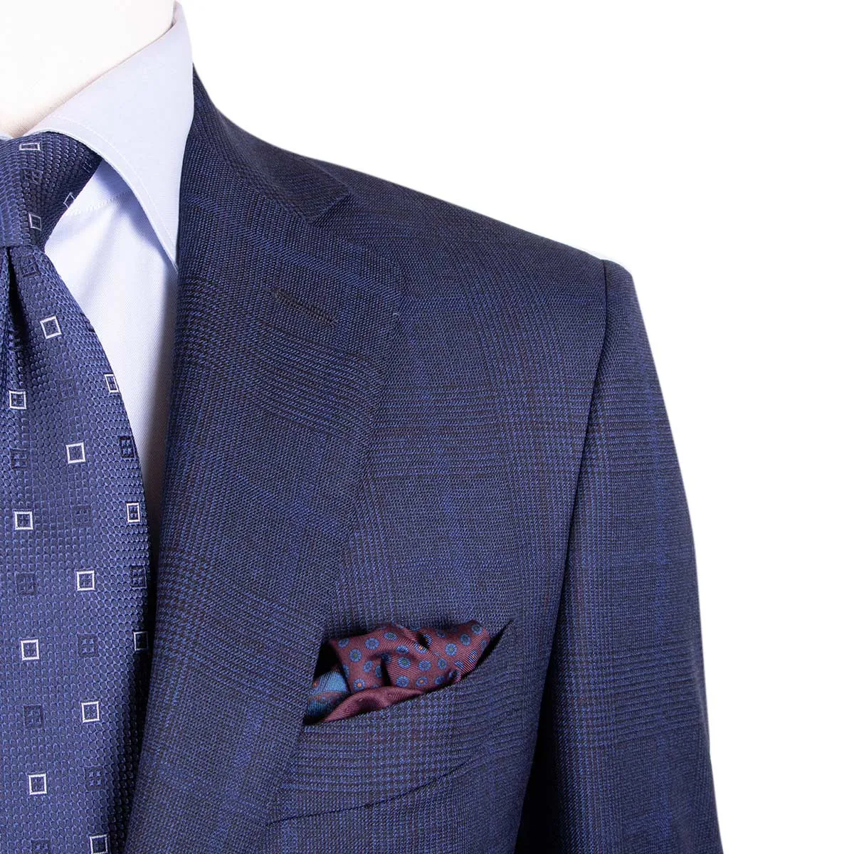 Navy Check Super 130's Wool Suit