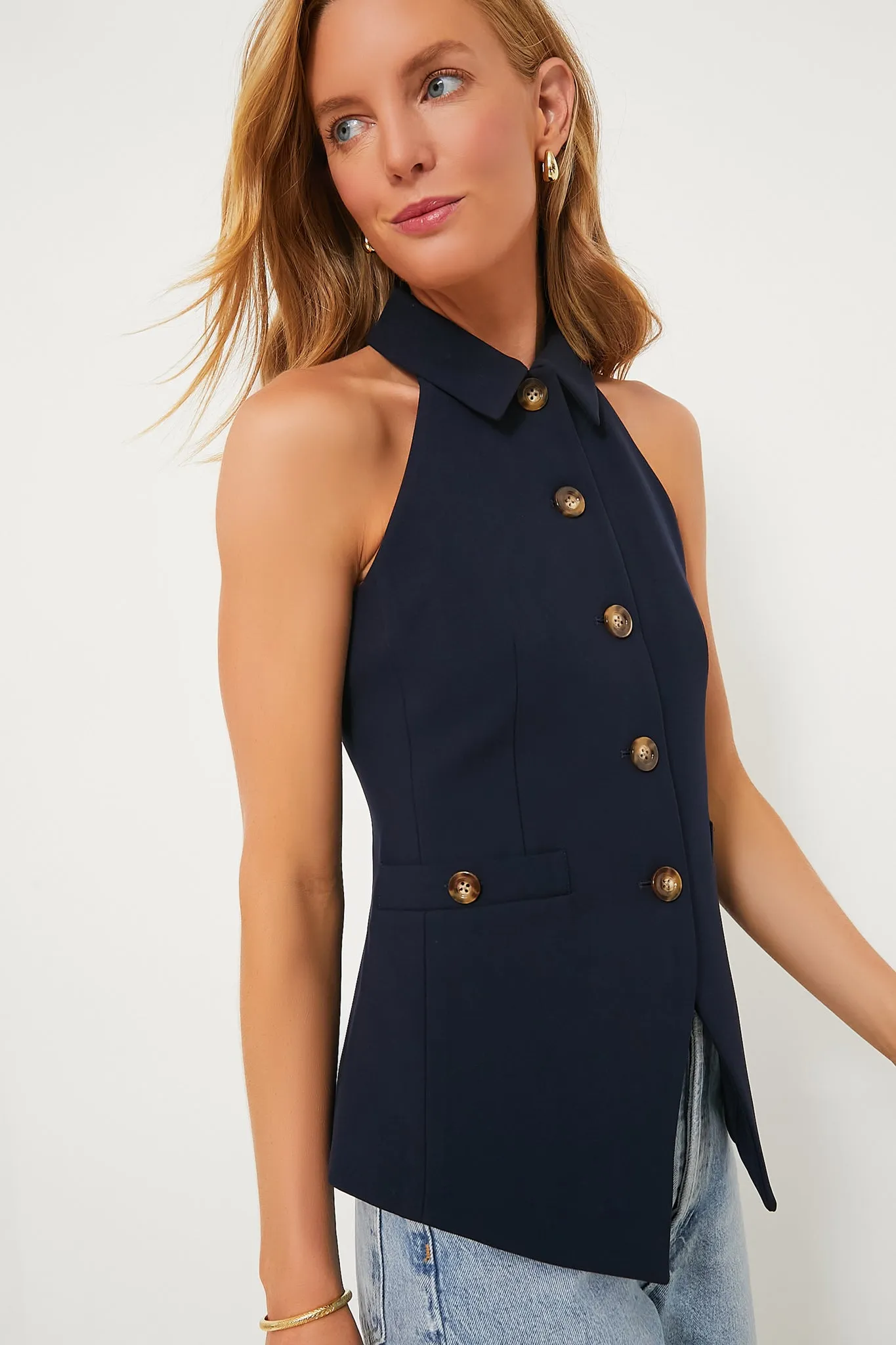 Navy Orlinda Vest