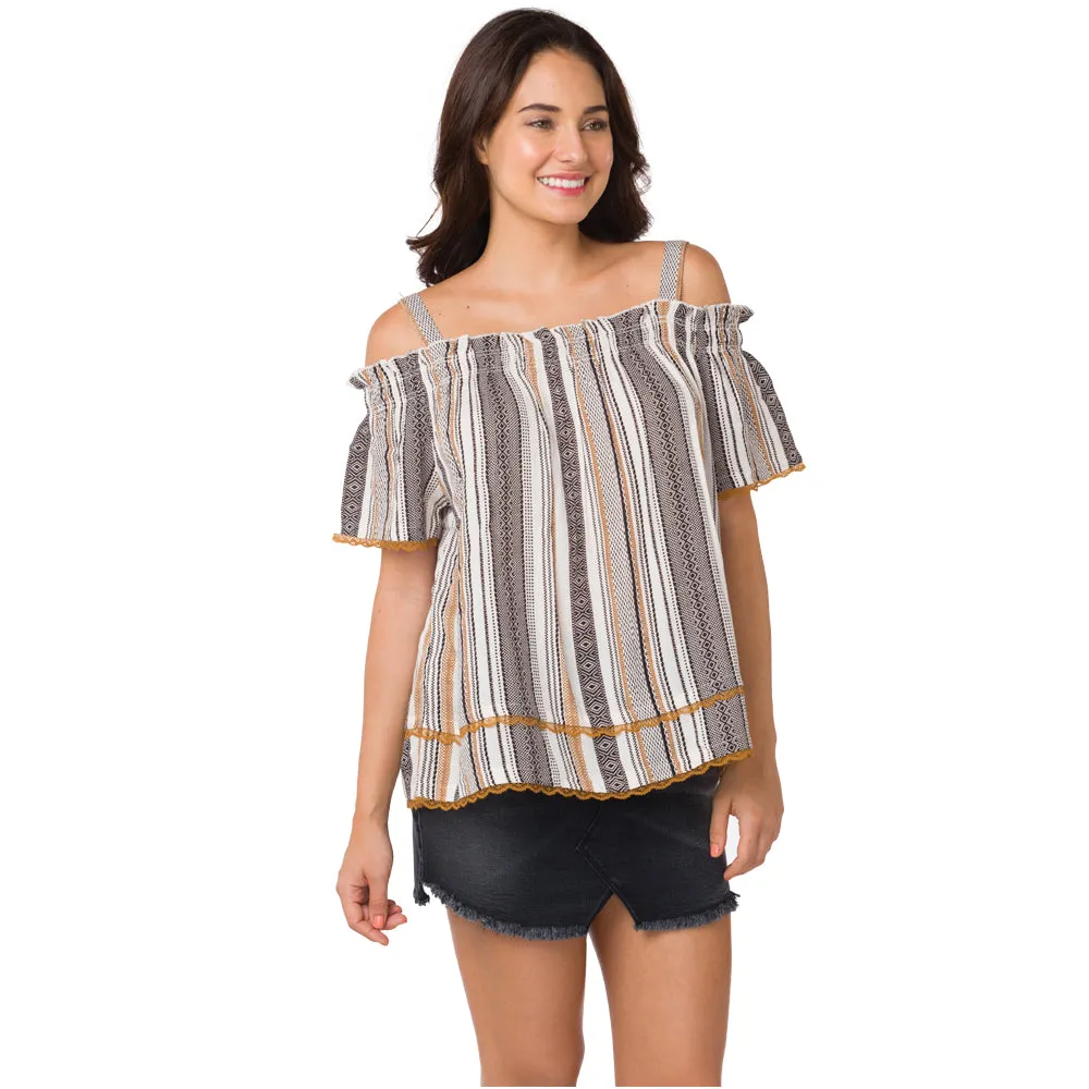 Patterned Streak Top