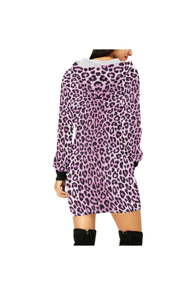 Pink Camo H27 - HOOD All Over Print Hoodie Mini Dress (Model H27)