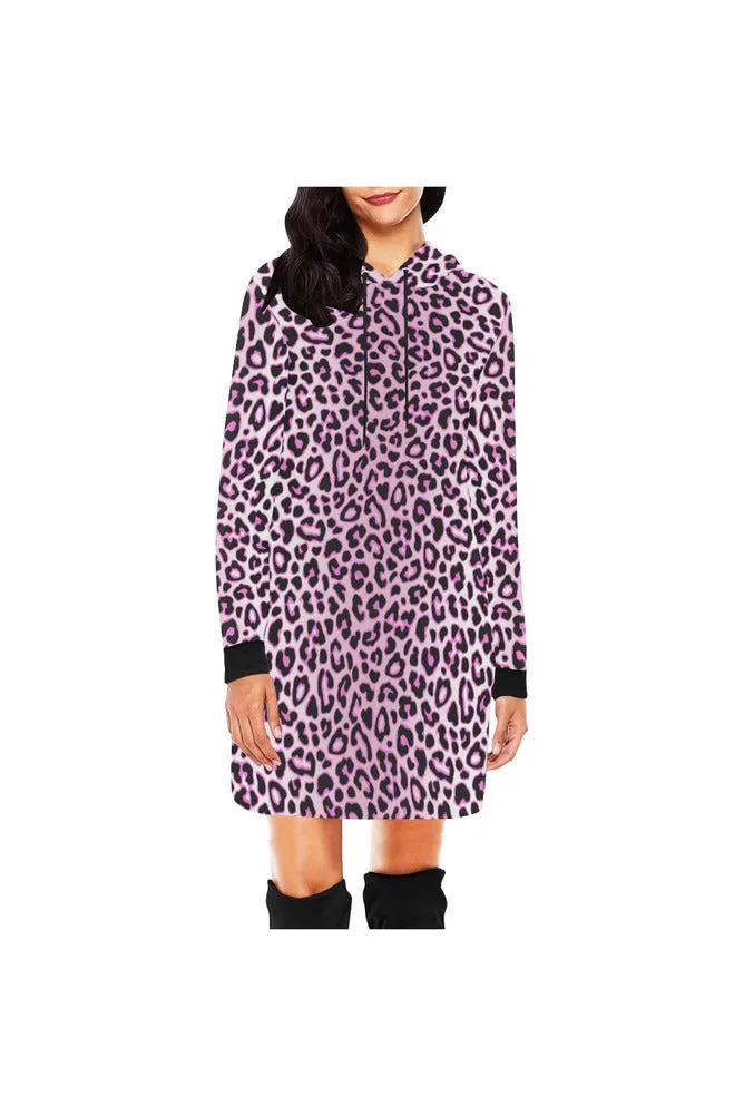 Pink Camo H27 - HOOD All Over Print Hoodie Mini Dress (Model H27)