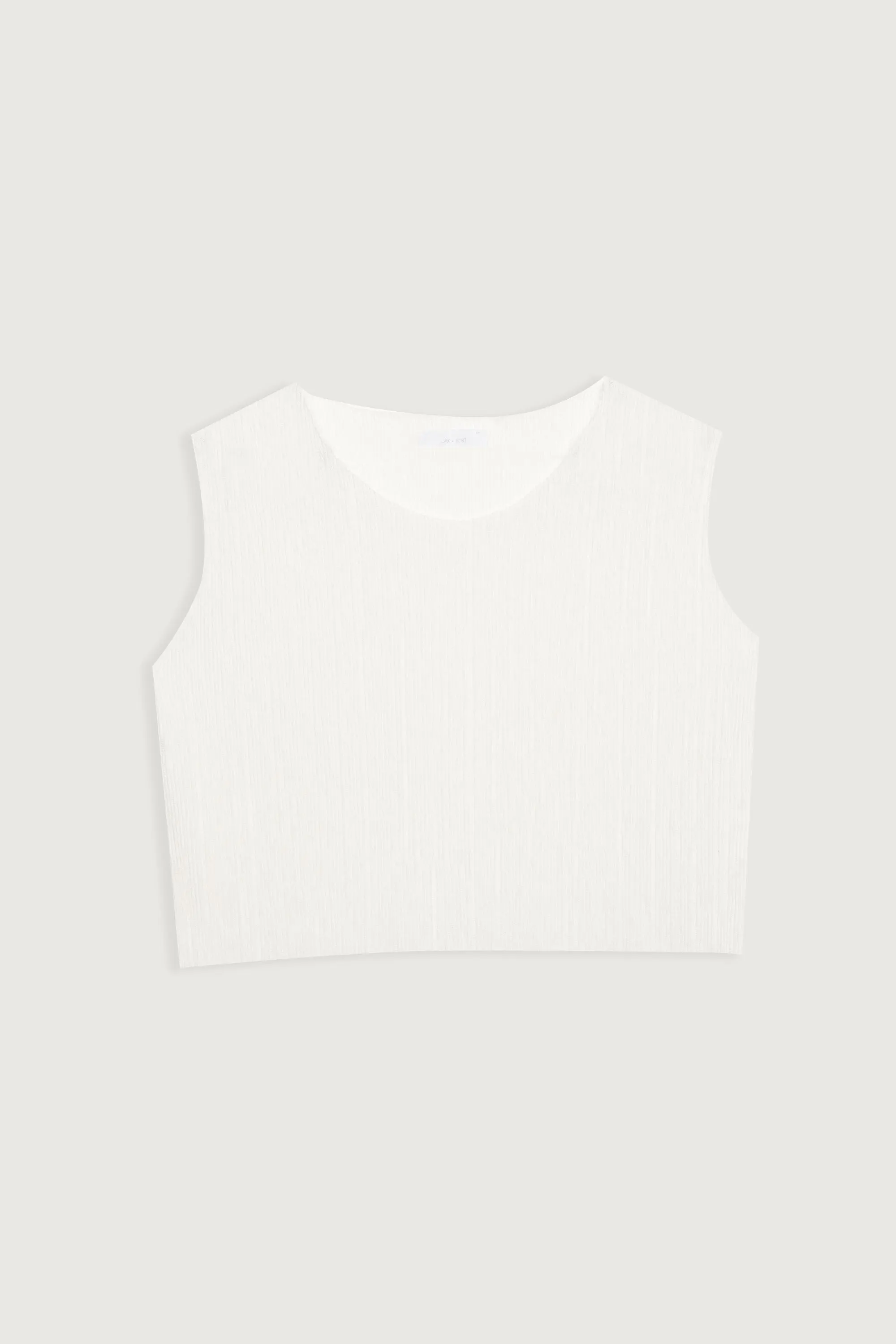 PLEATED CROPPED TANK