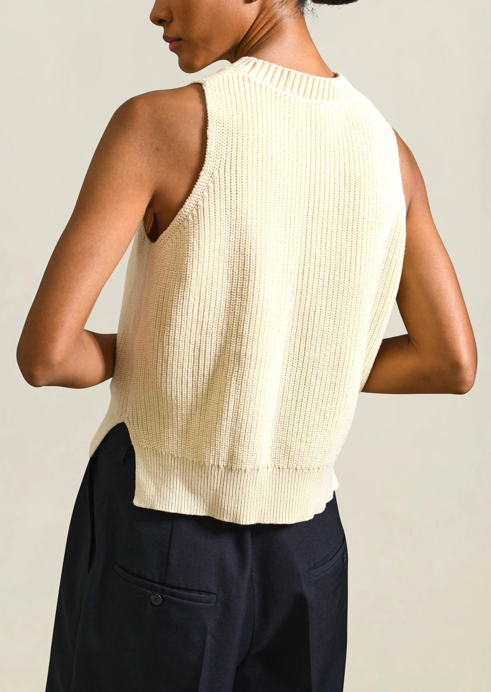 Quinn Sweater Vest, Cream