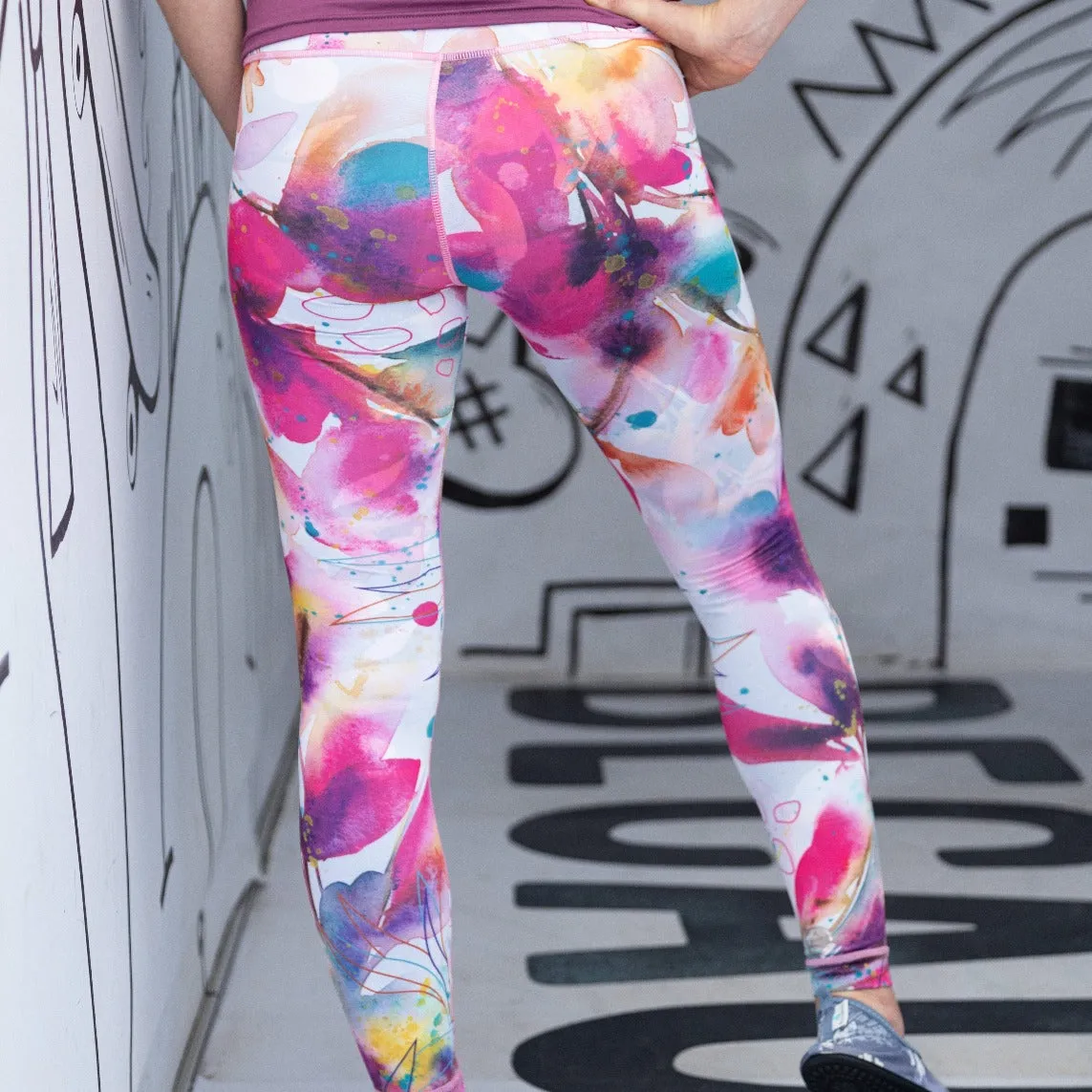 Reversible Leggings | Floral Fantasy