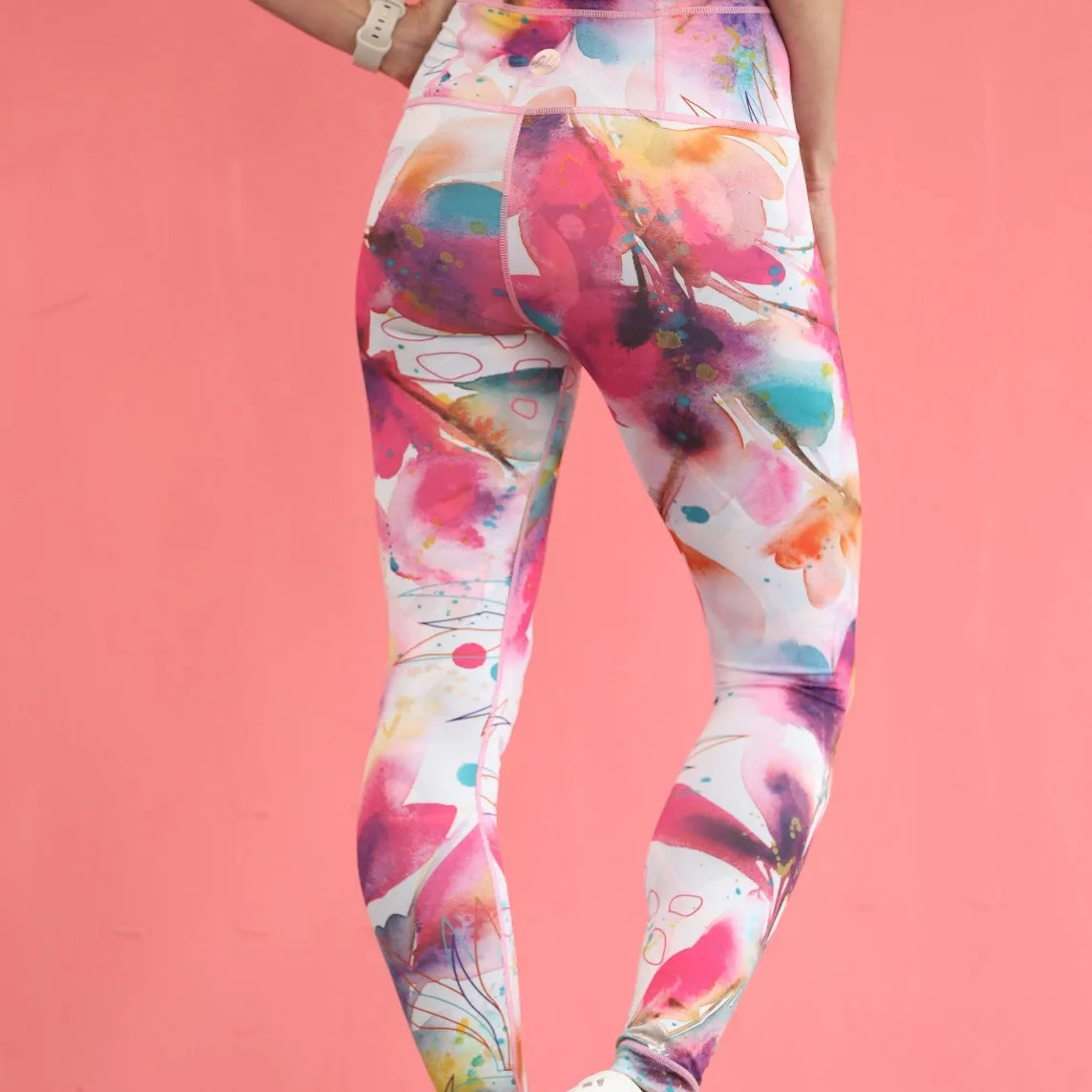 Reversible Leggings | Floral Fantasy