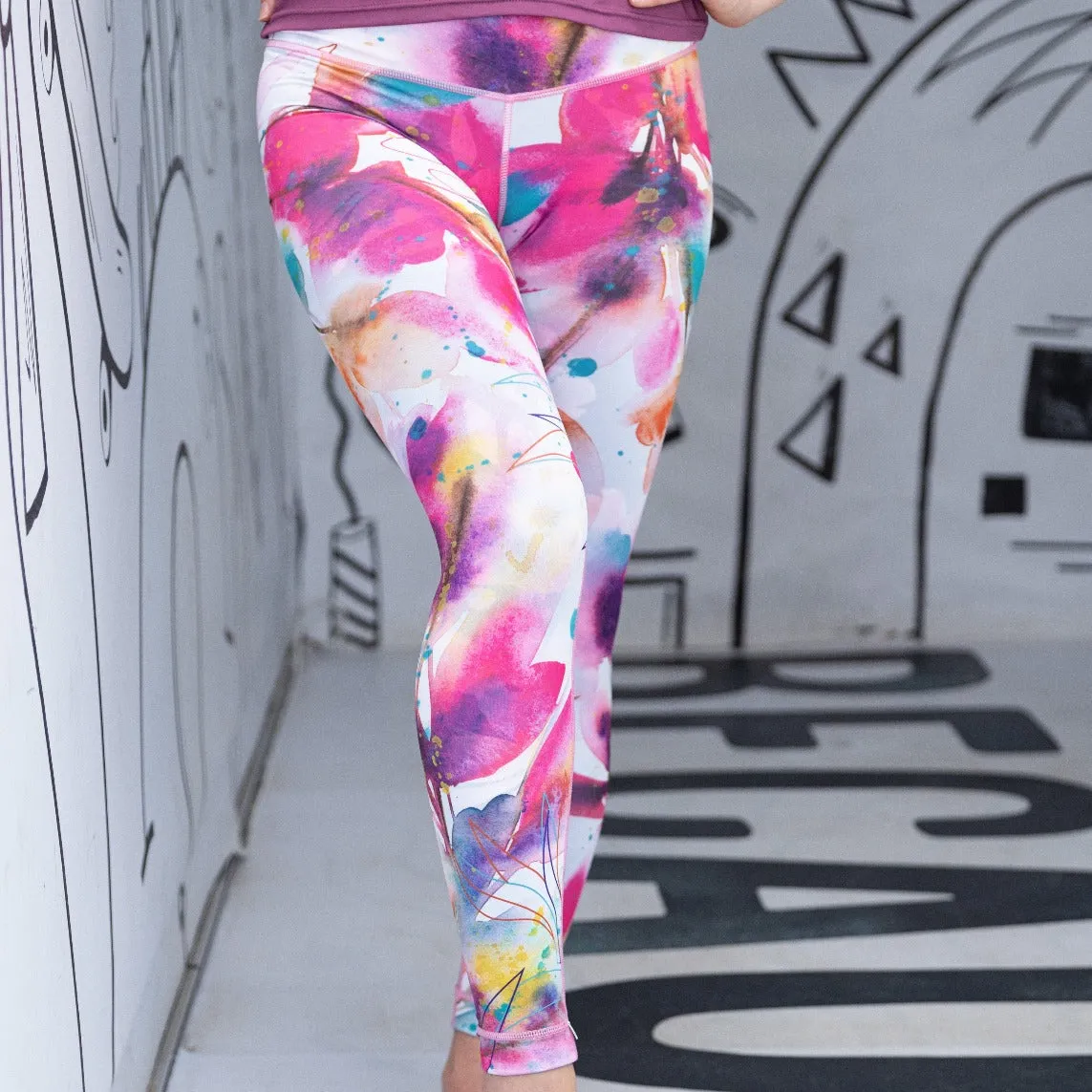 Reversible Leggings | Floral Fantasy