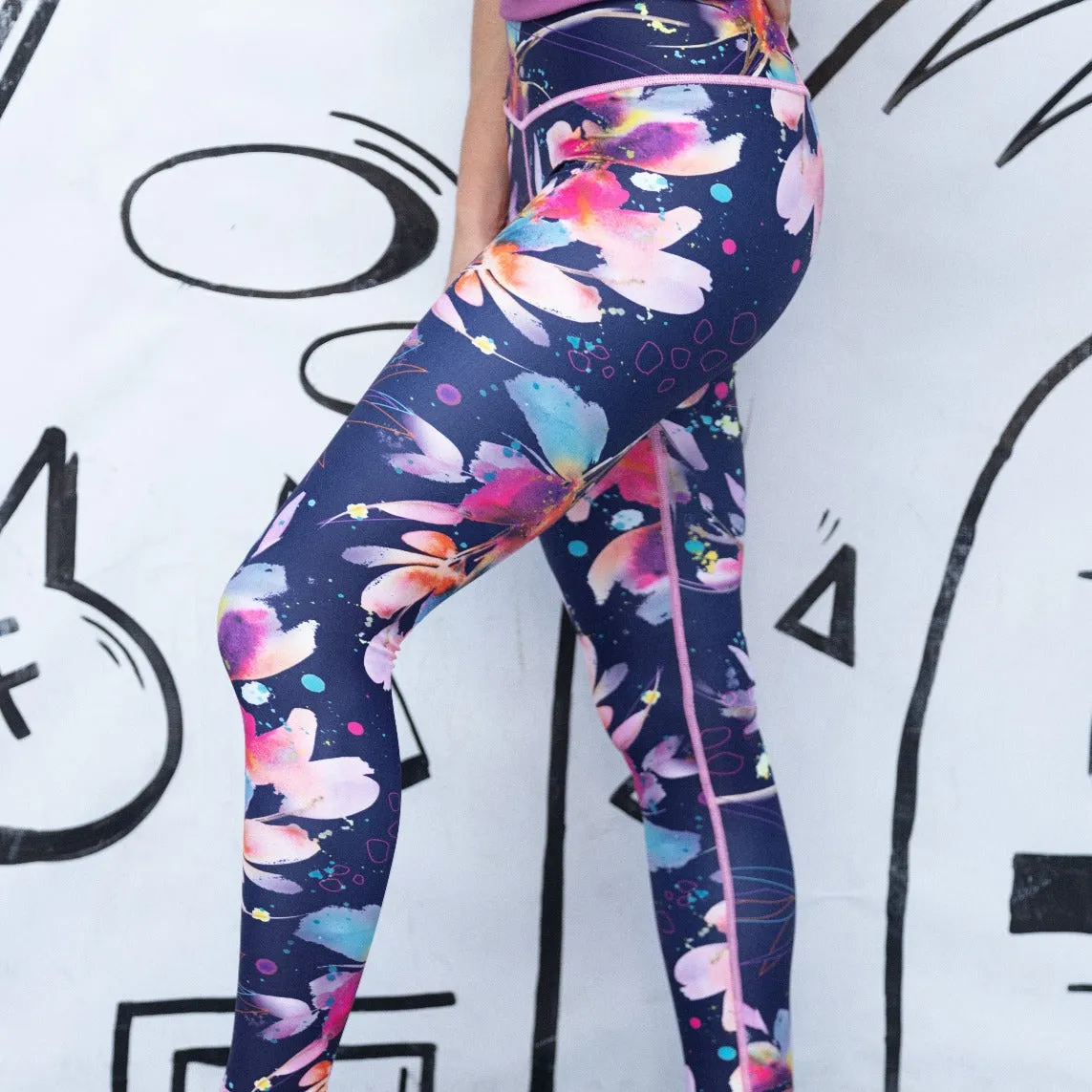 Reversible Leggings | Floral Fantasy