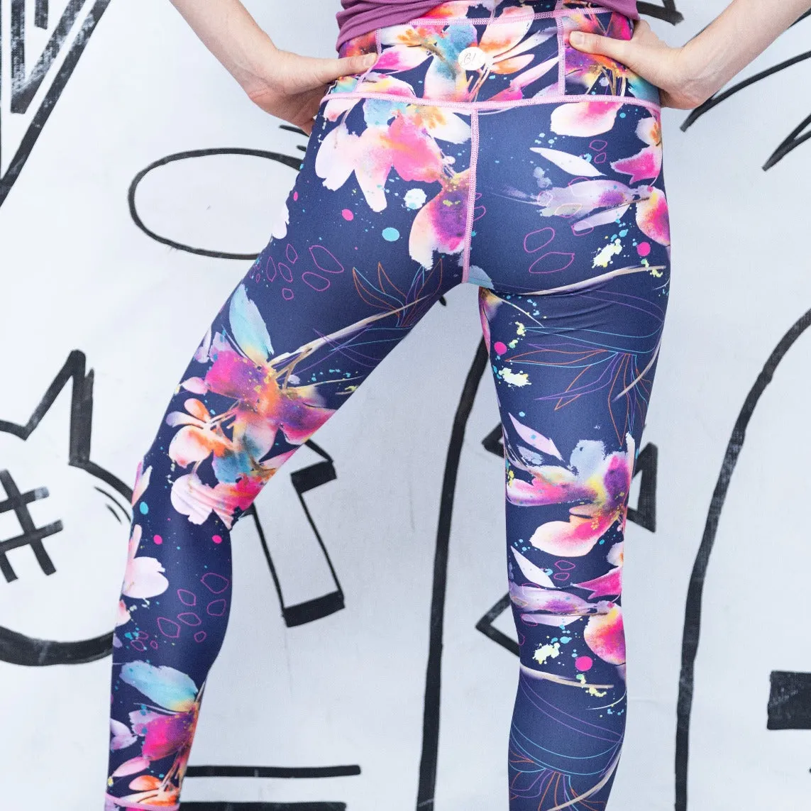 Reversible Leggings | Floral Fantasy