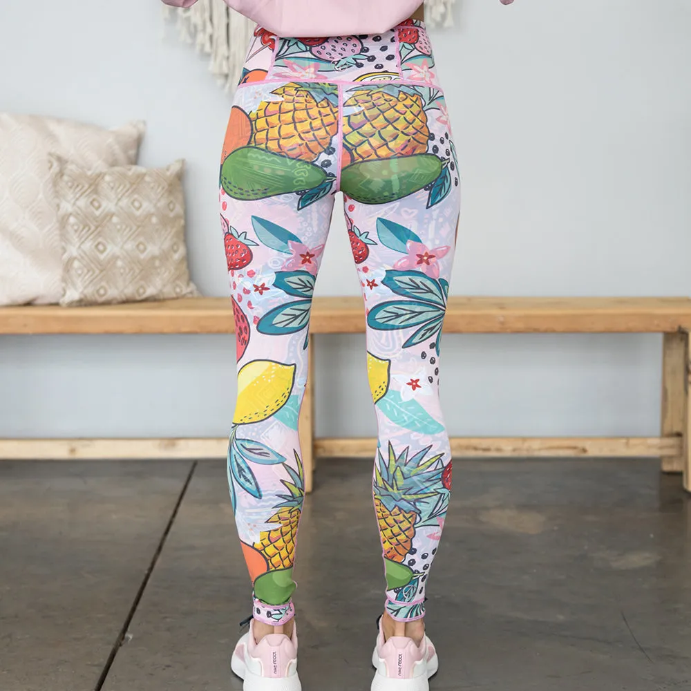 Reversible Printed Tights | Tooty Fruity