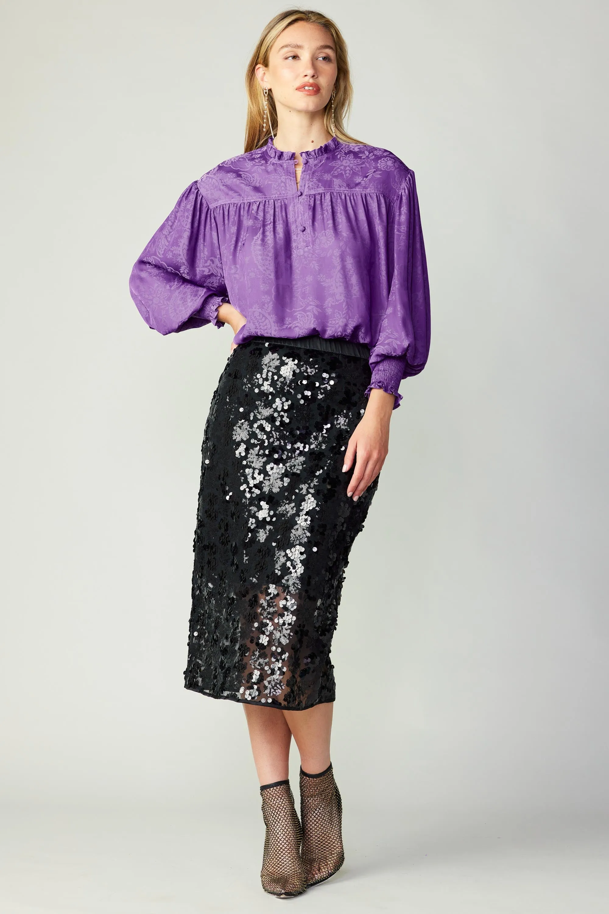 Sequin Pencil Skirt