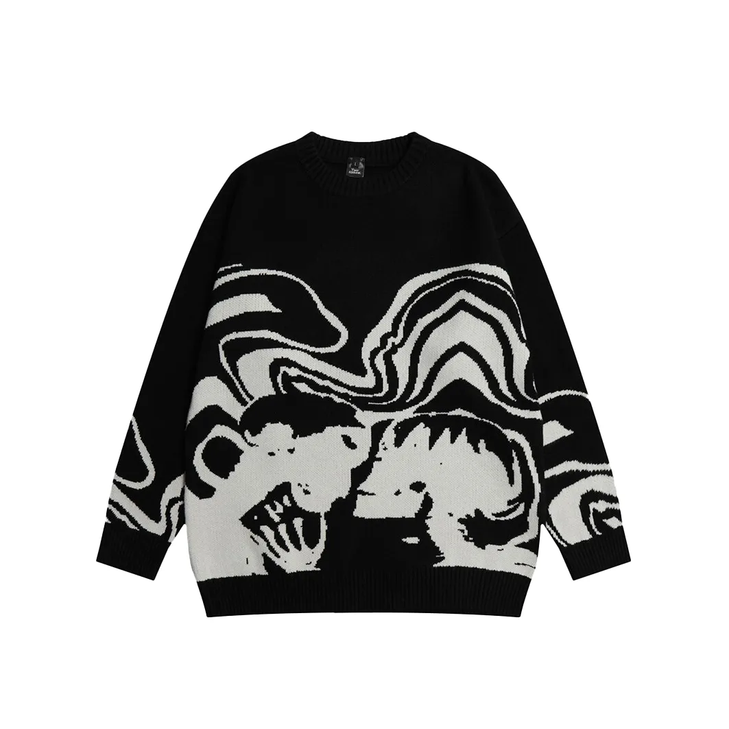 Skeleton Kiss Graphic Sweater