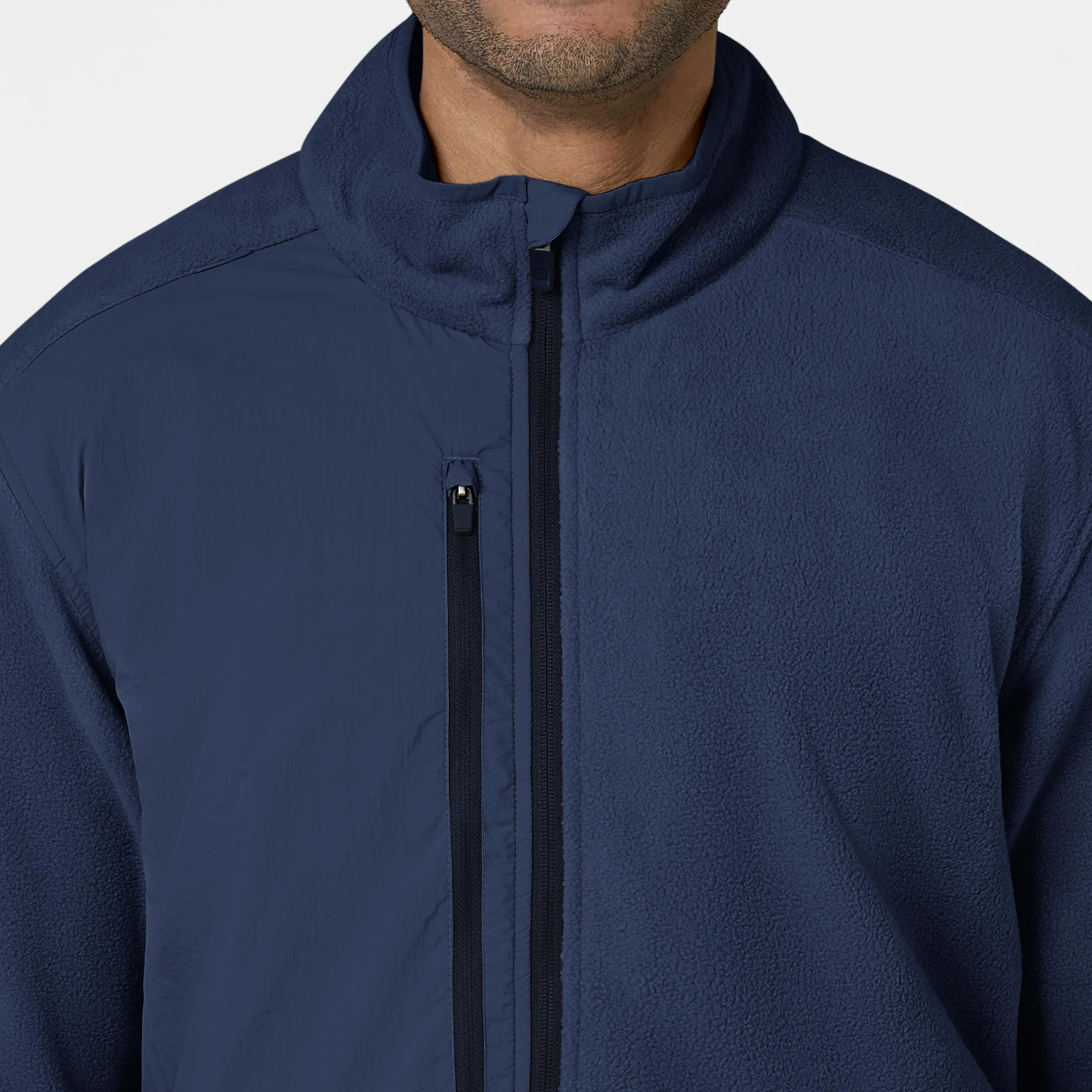 Slate Men's Micro Fleece Zip Jacket - Navy