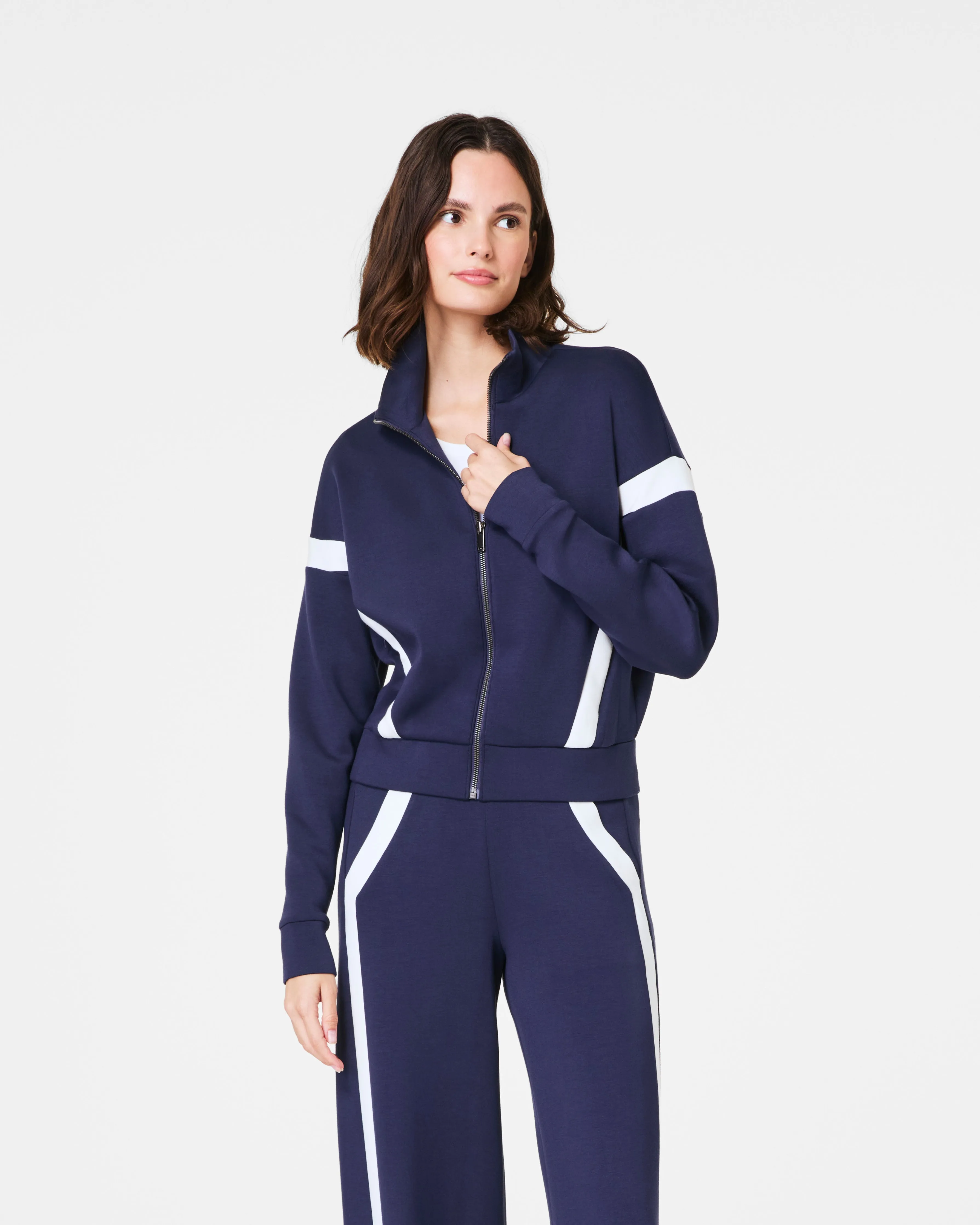 SPANX® AirEssentials Striped Track Jacket