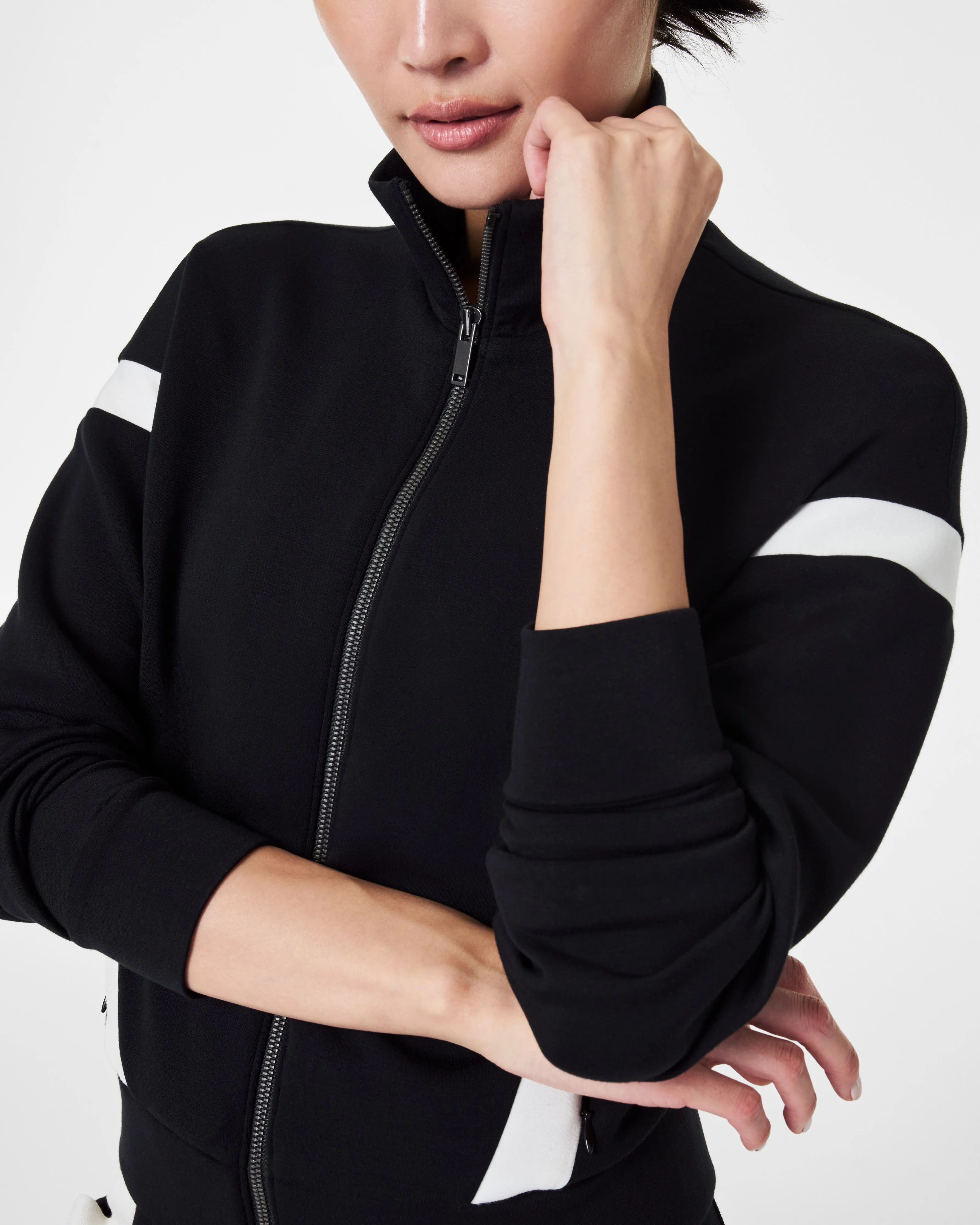 SPANX® AirEssentials Striped Track Jacket