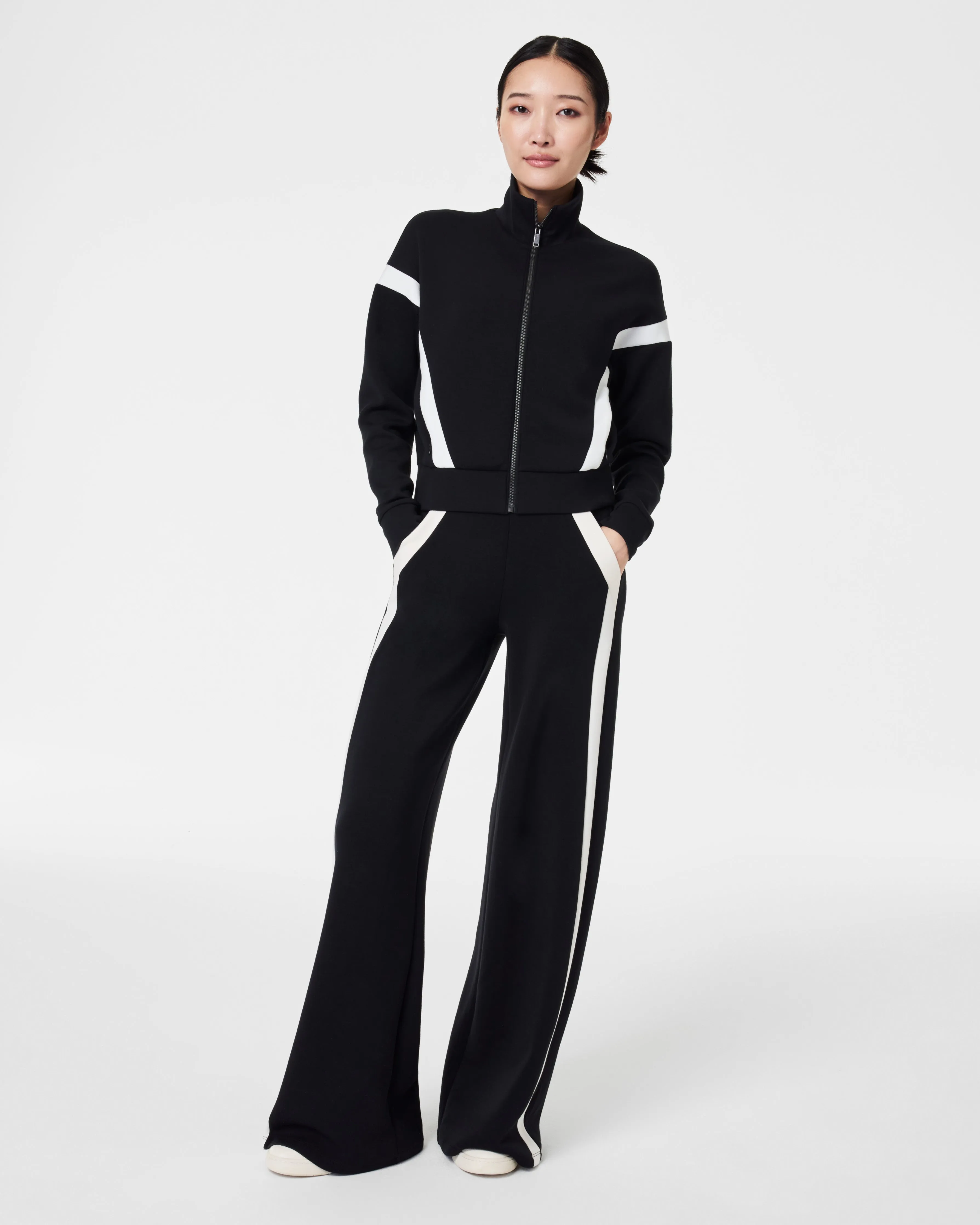 SPANX® AirEssentials Striped Track Jacket