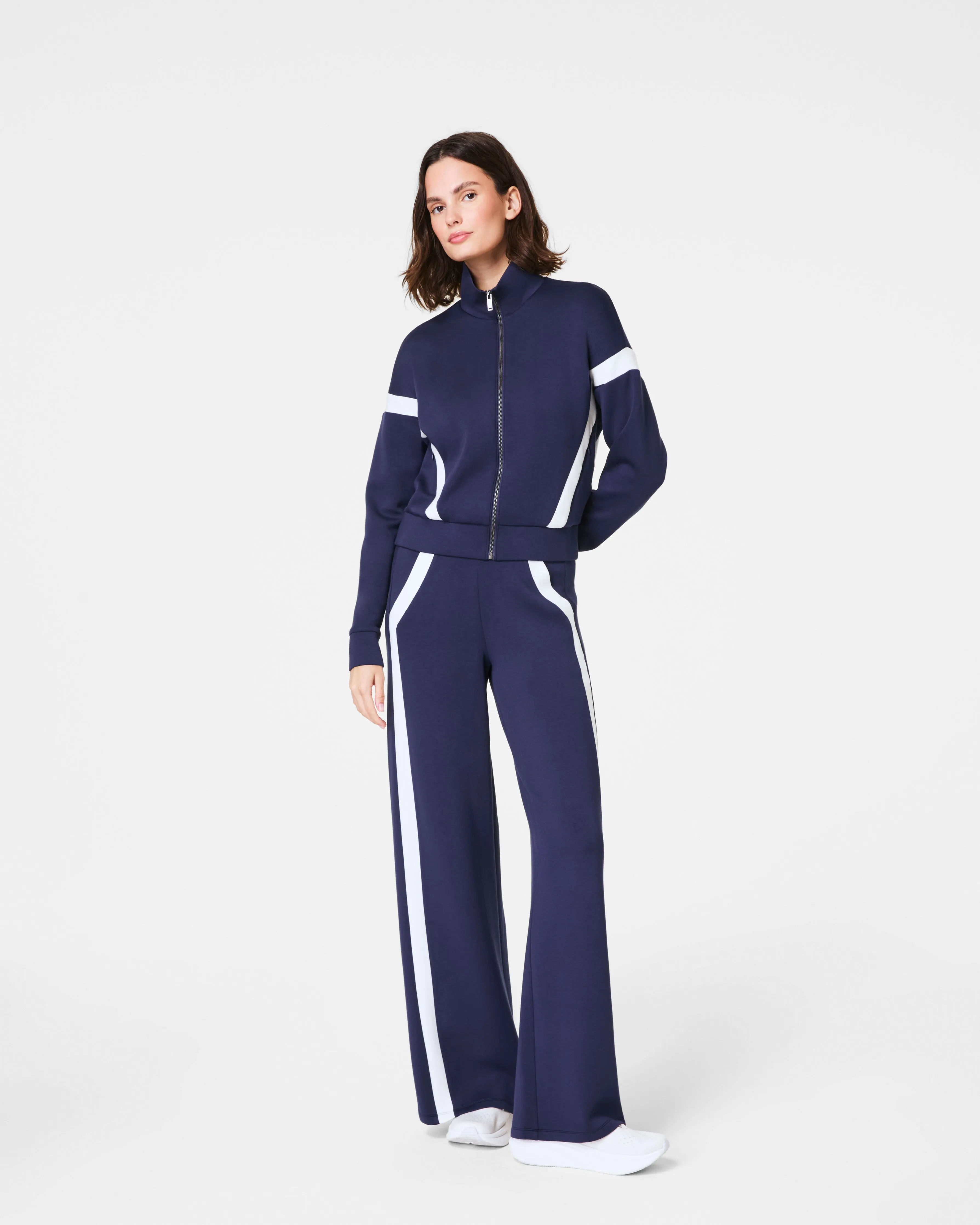 SPANX® AirEssentials Striped Track Jacket