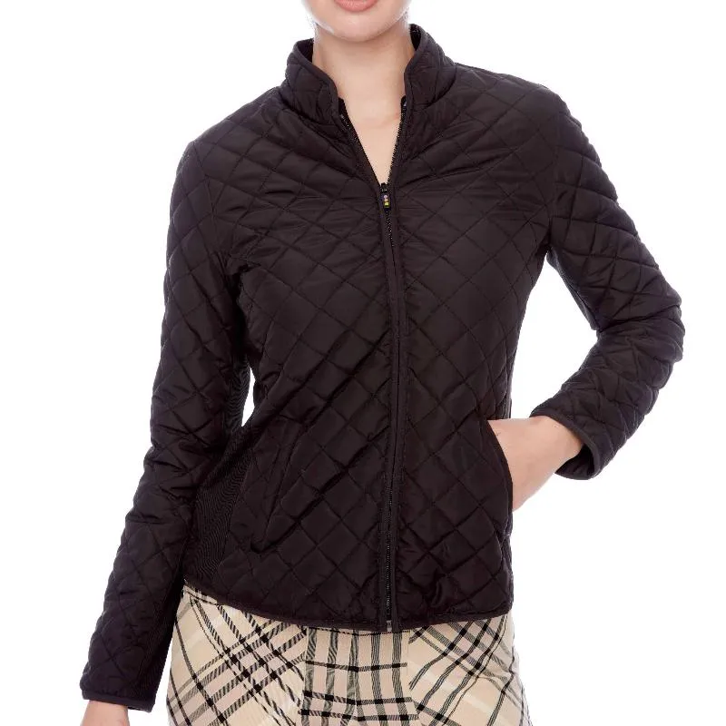 Swing Control Quilted Rib Jacket - Black