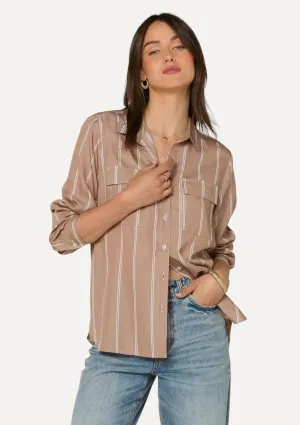 Talma Button Down Top - Praline