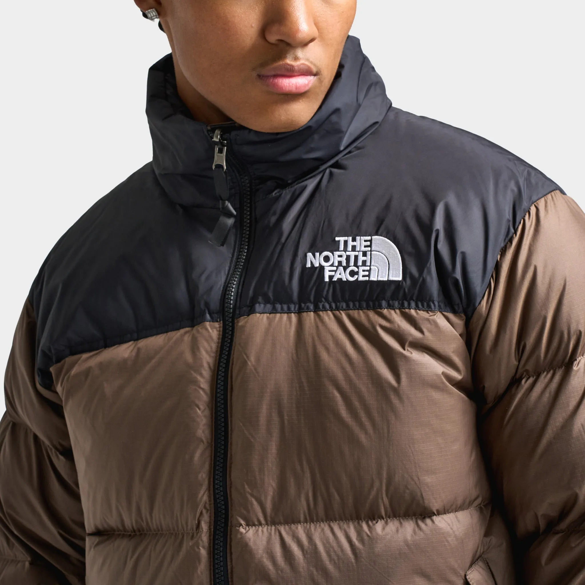 The North Face 1996 Retro Nuptse Jacket Smokey Brown / TNF Black