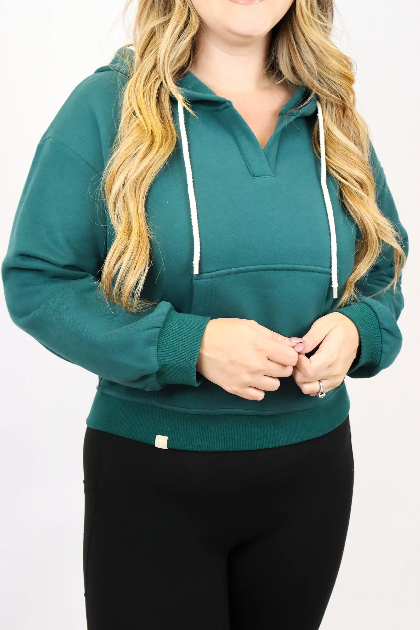 The Weekender V-Neck Crop Hoodie (BFCM)