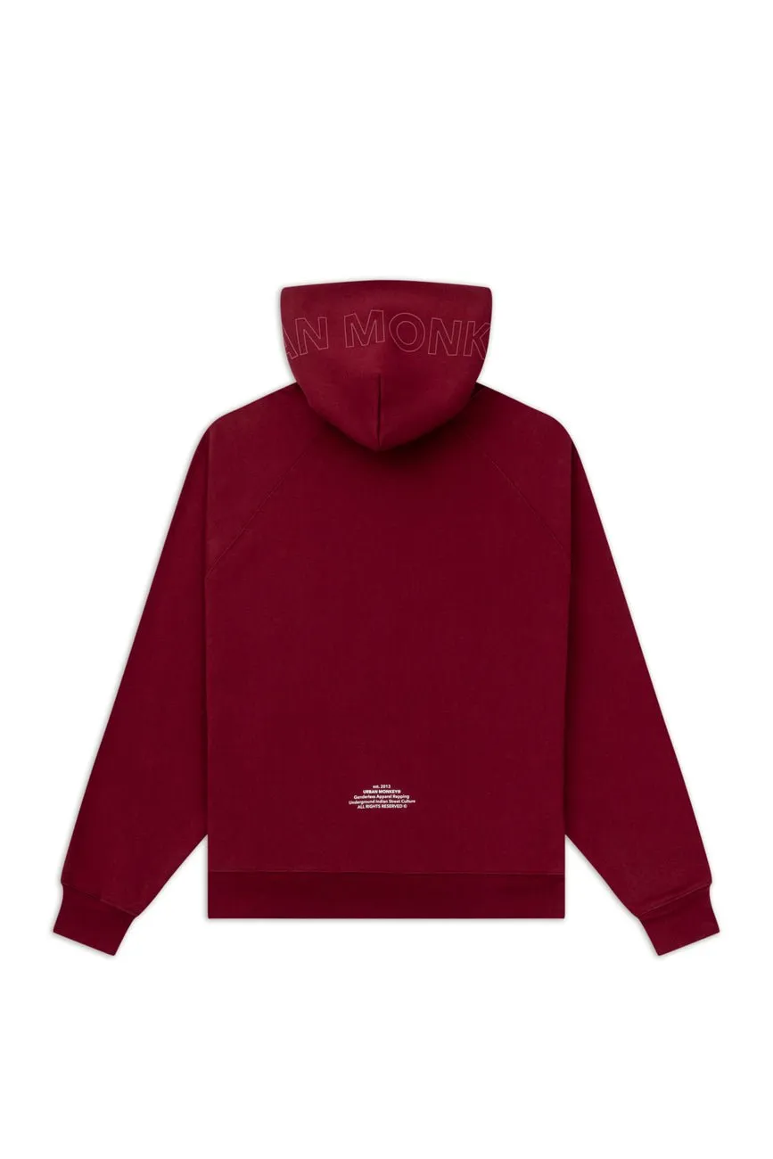 UM Core Hoodie // Burgundy Velvet