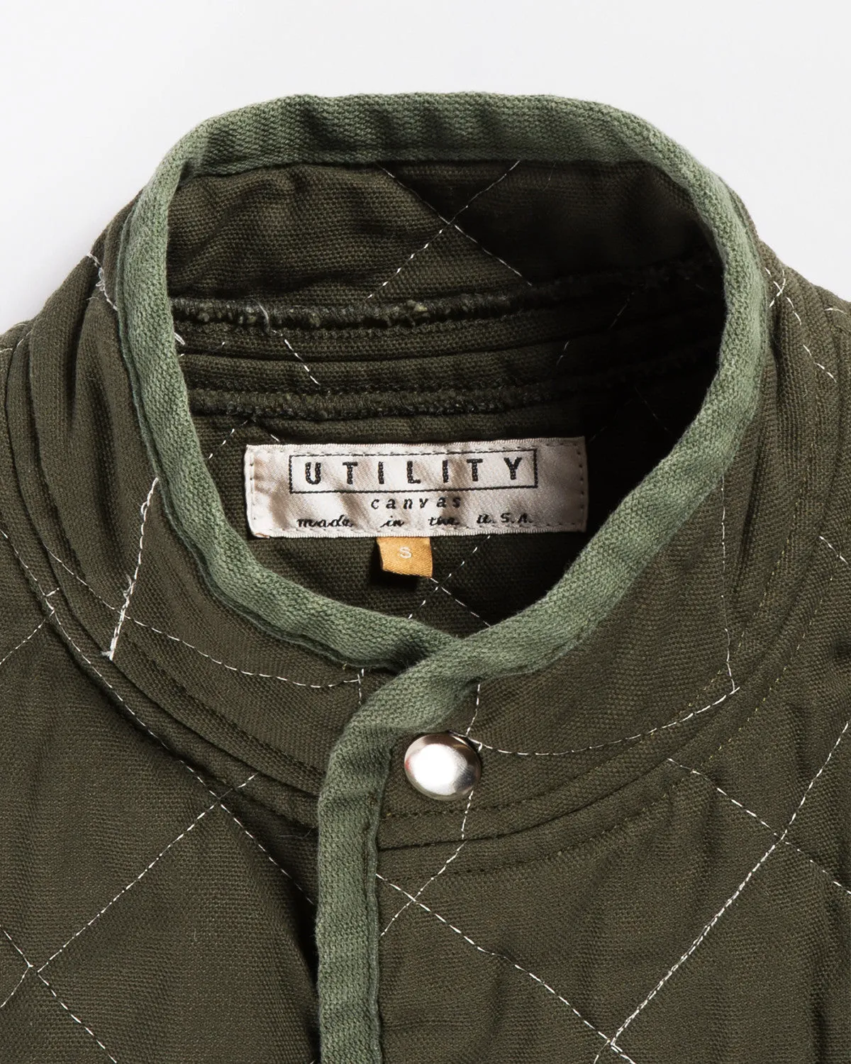 Utility Canvas Snap Vest Olive