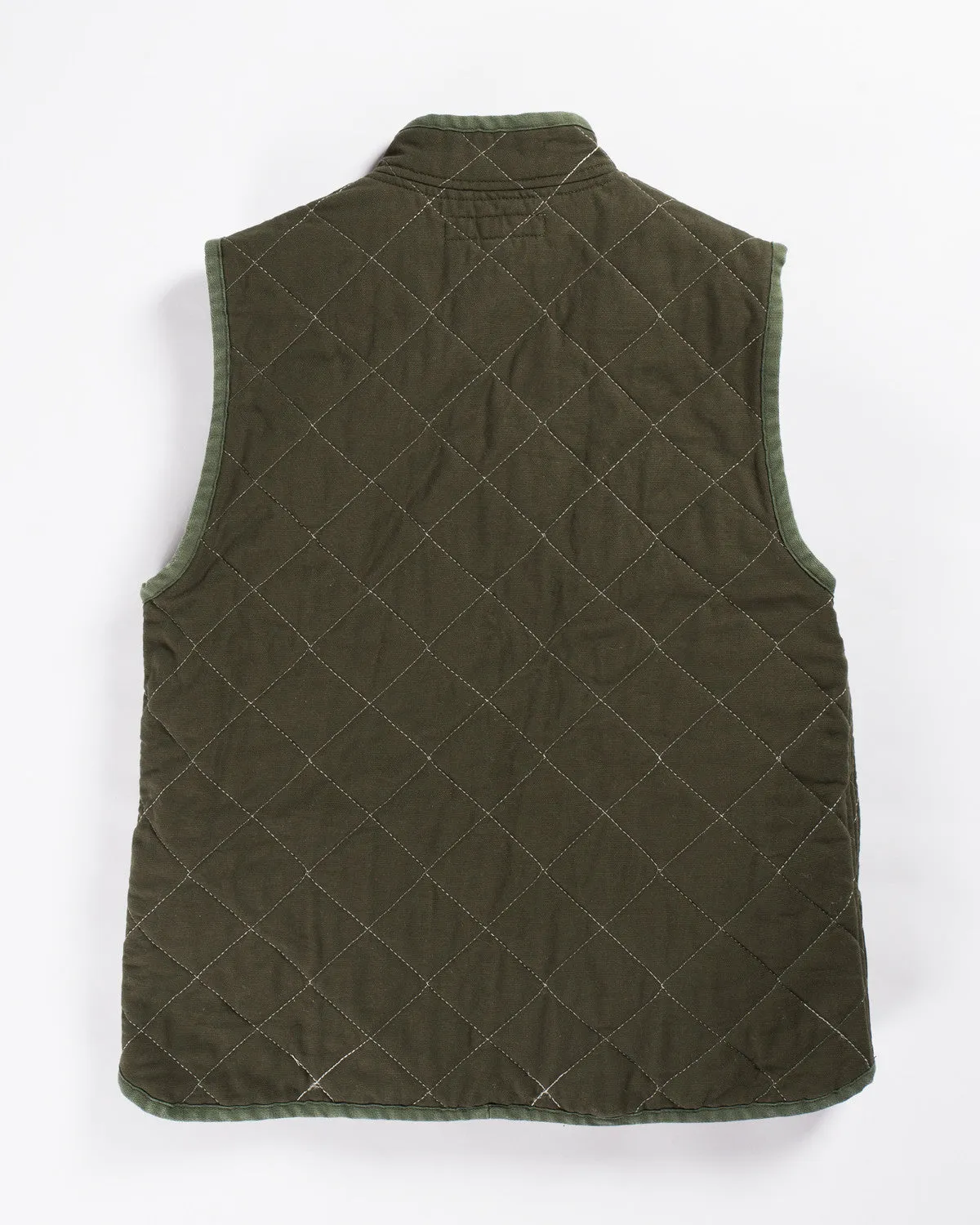 Utility Canvas Snap Vest Olive