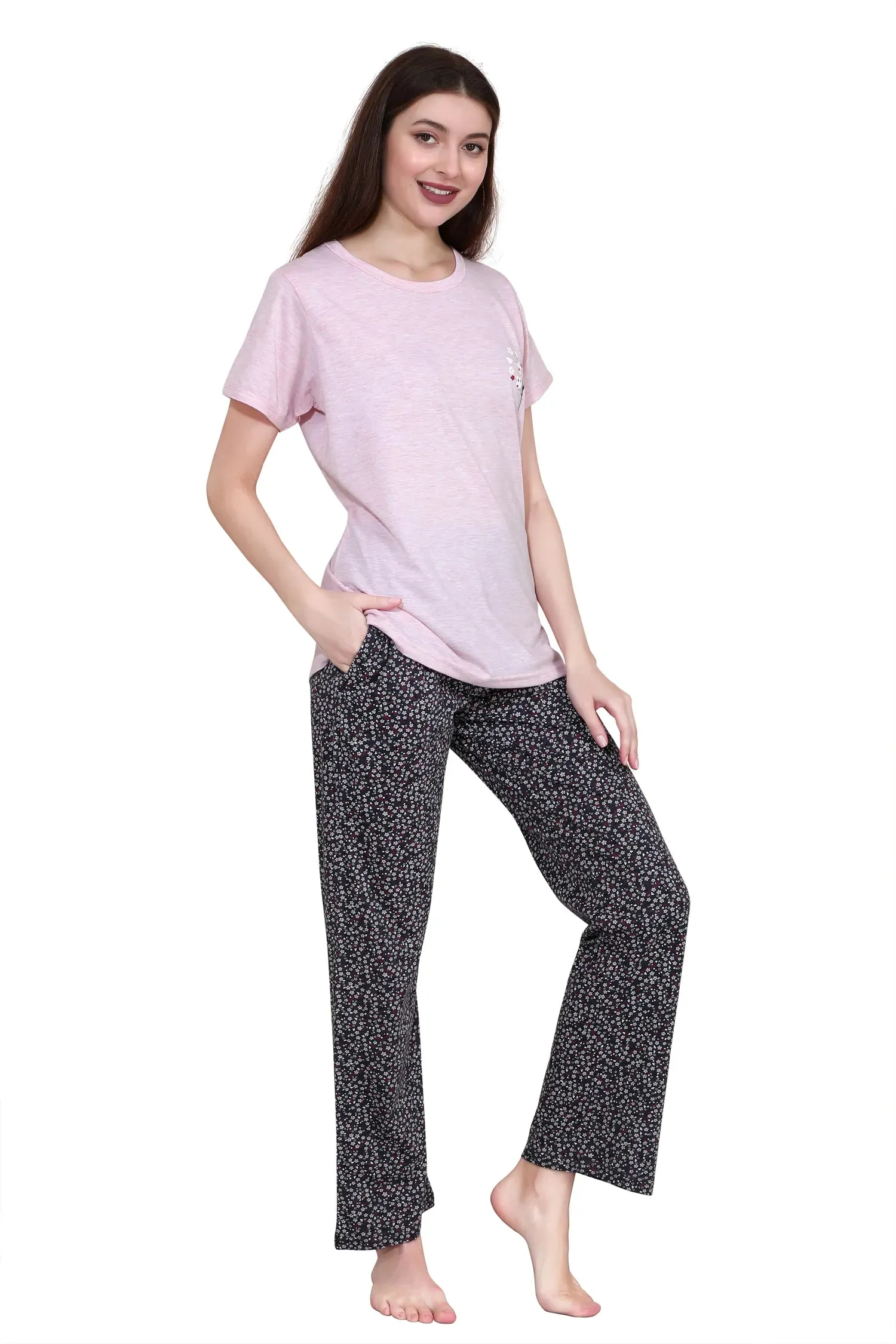 Velure Cozy Floral Print Pajama Set