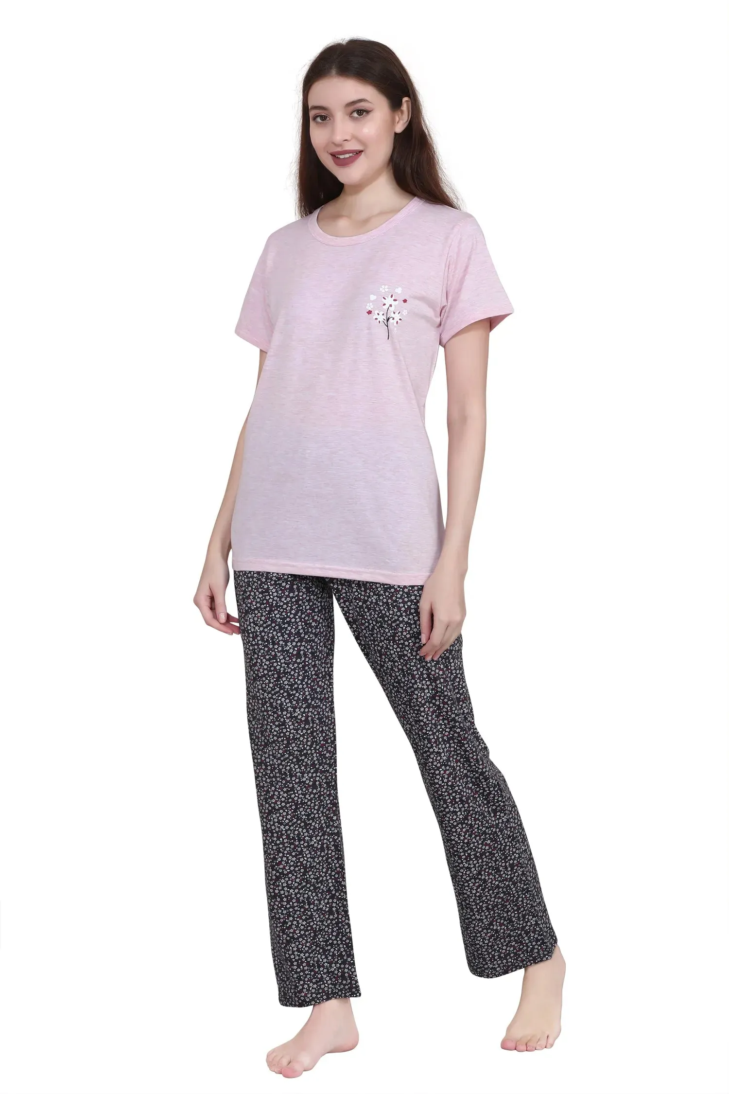 Velure Cozy Floral Print Pajama Set