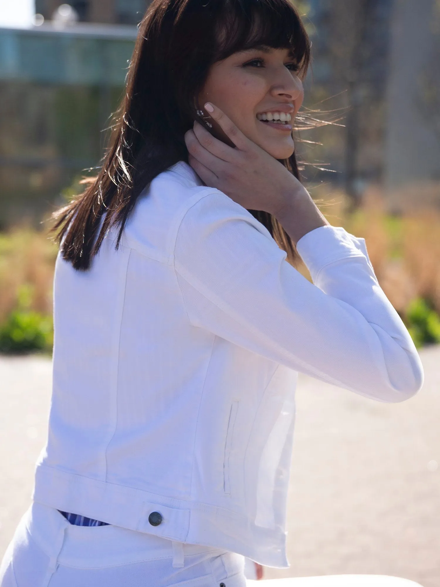 White Denim Jacket