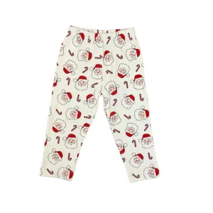 White Santa Leggings