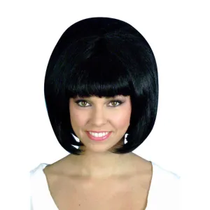 Wig-Black 60s Beehive