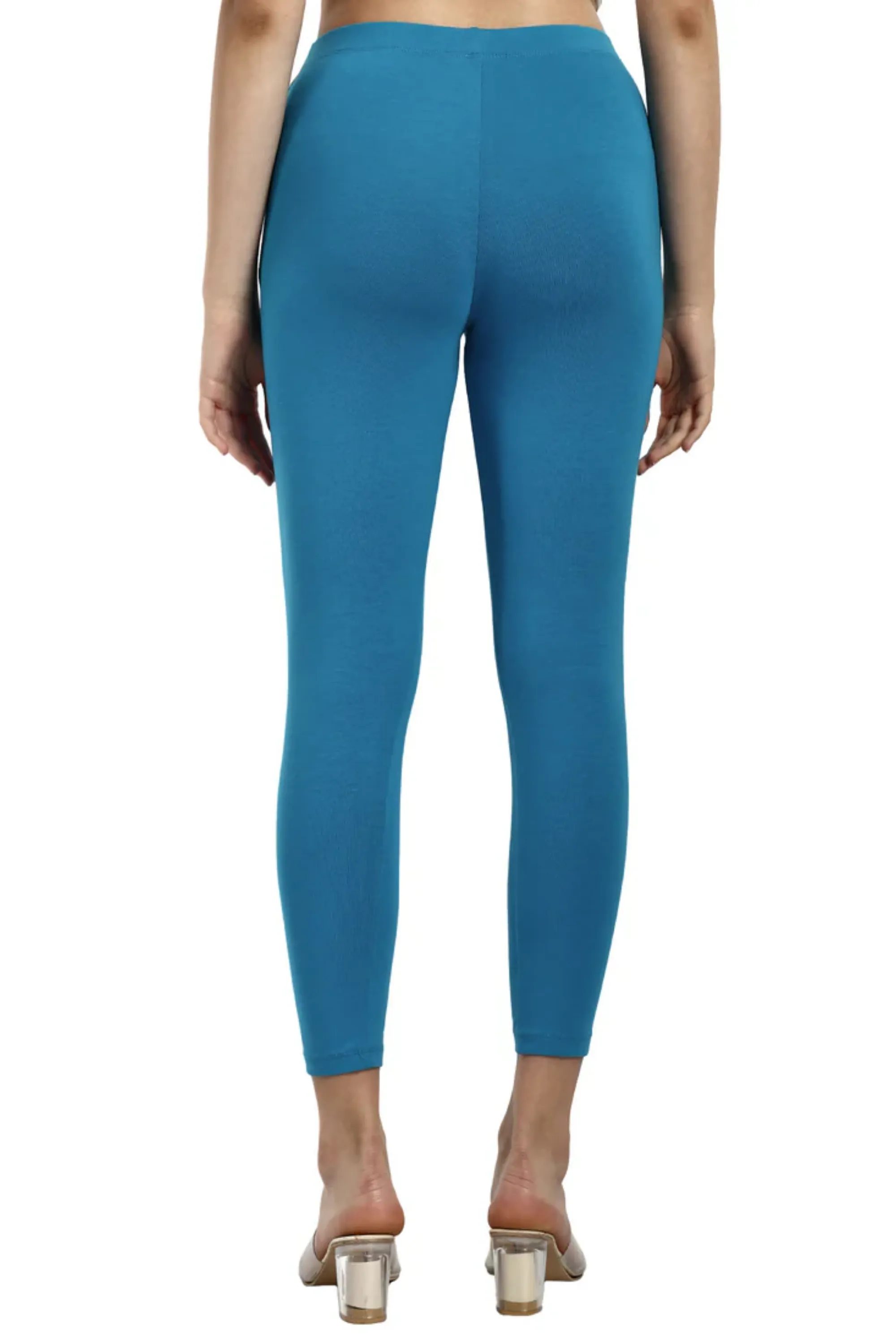 Women Blue Ankle Length Legging