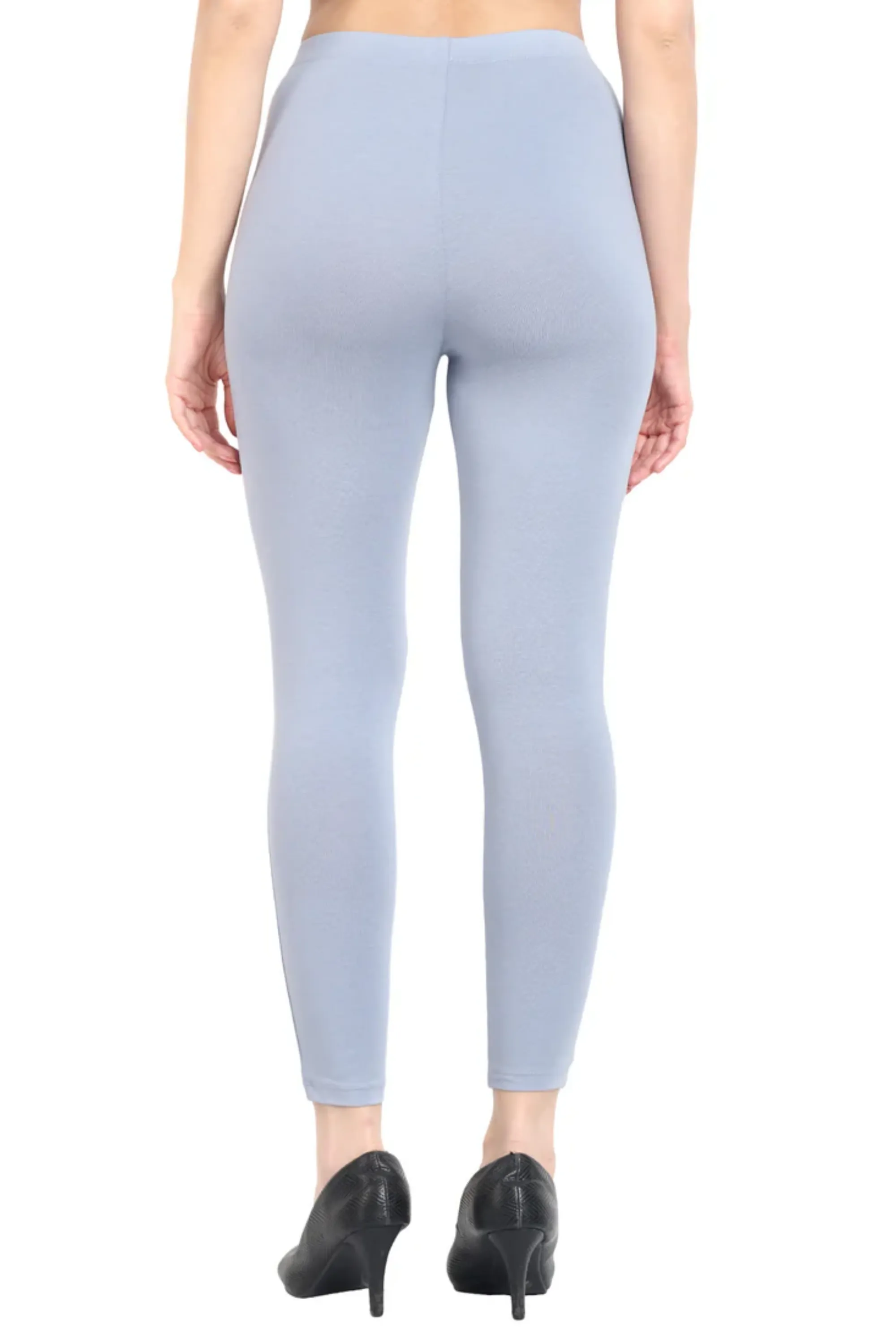 Women Shark Grey Ankle Length Legging