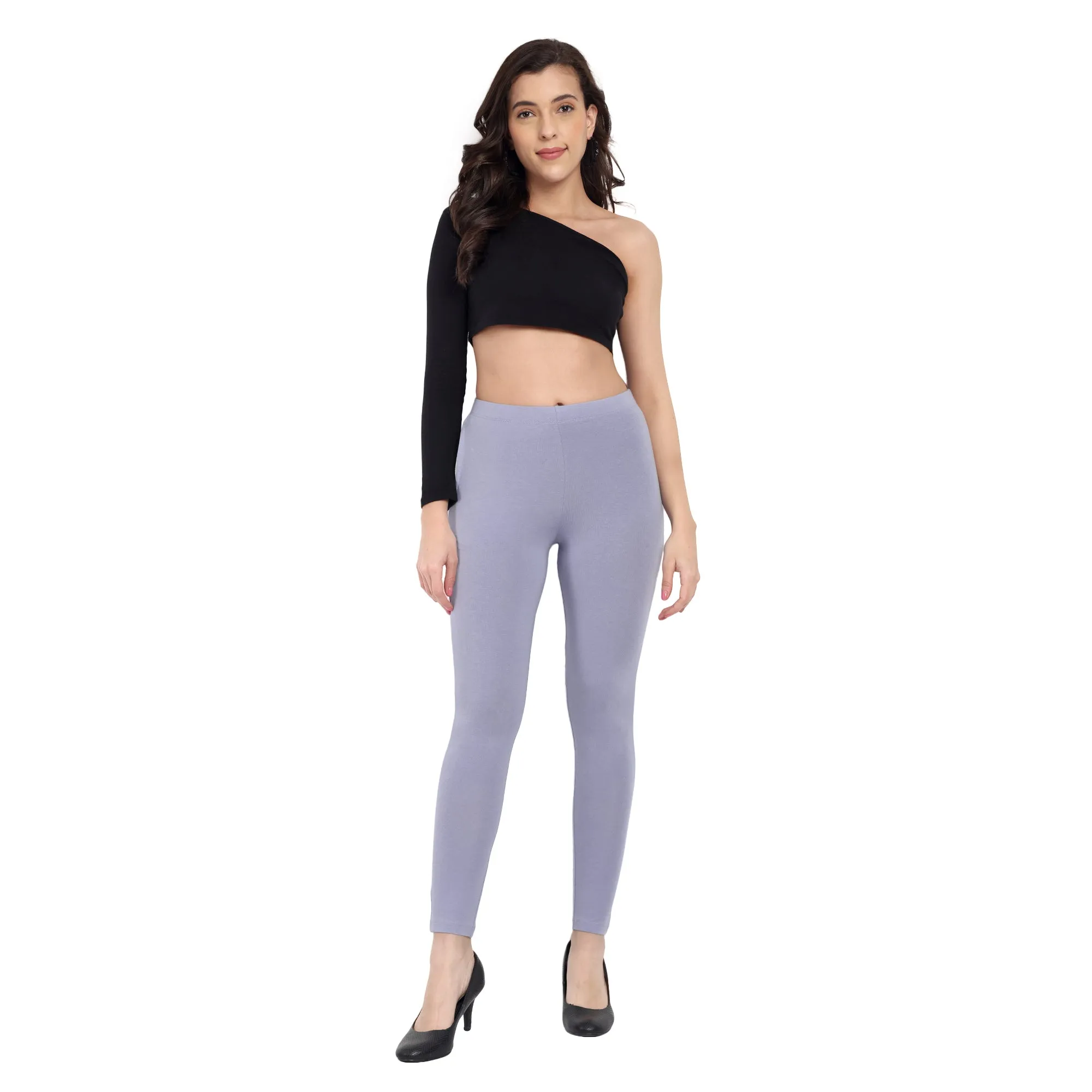 Women Shark Grey Regular Legging