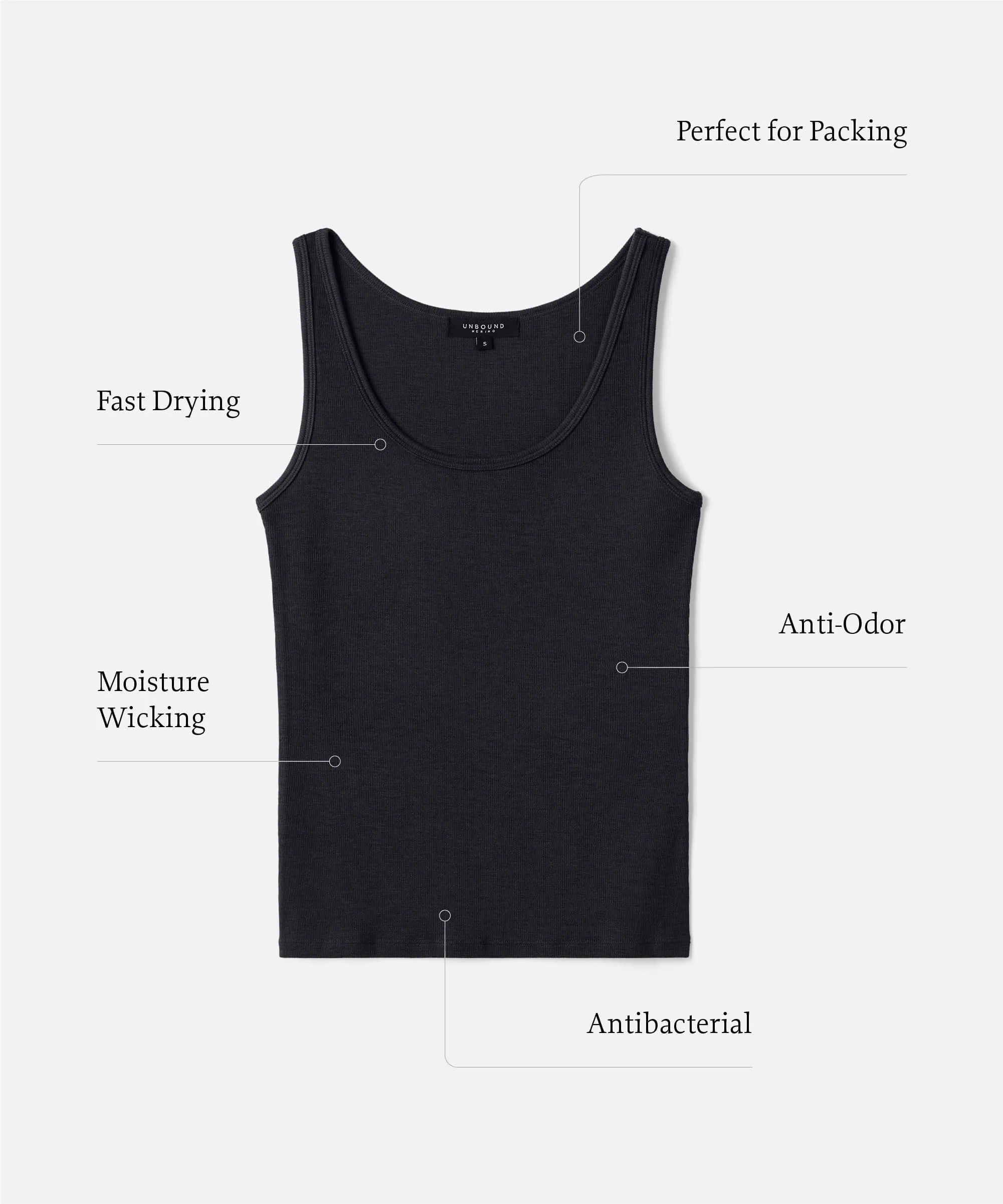 Women's Merino Rib Tank