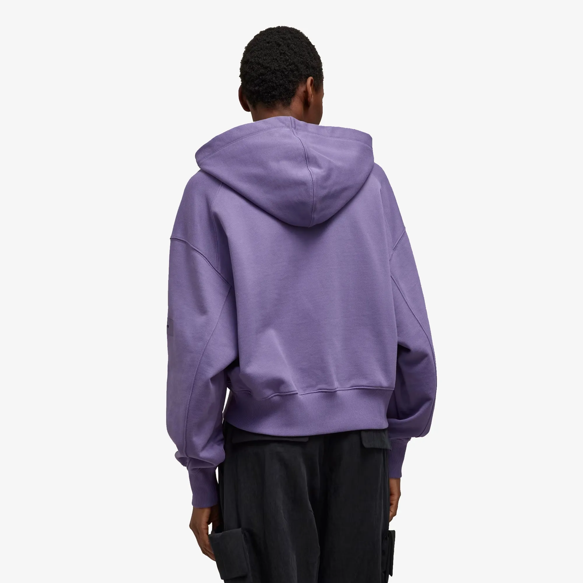 Y-3 | WMN'S ORGANIC COTTON TERRY BOXY HOODIE  { TECH PURPLE