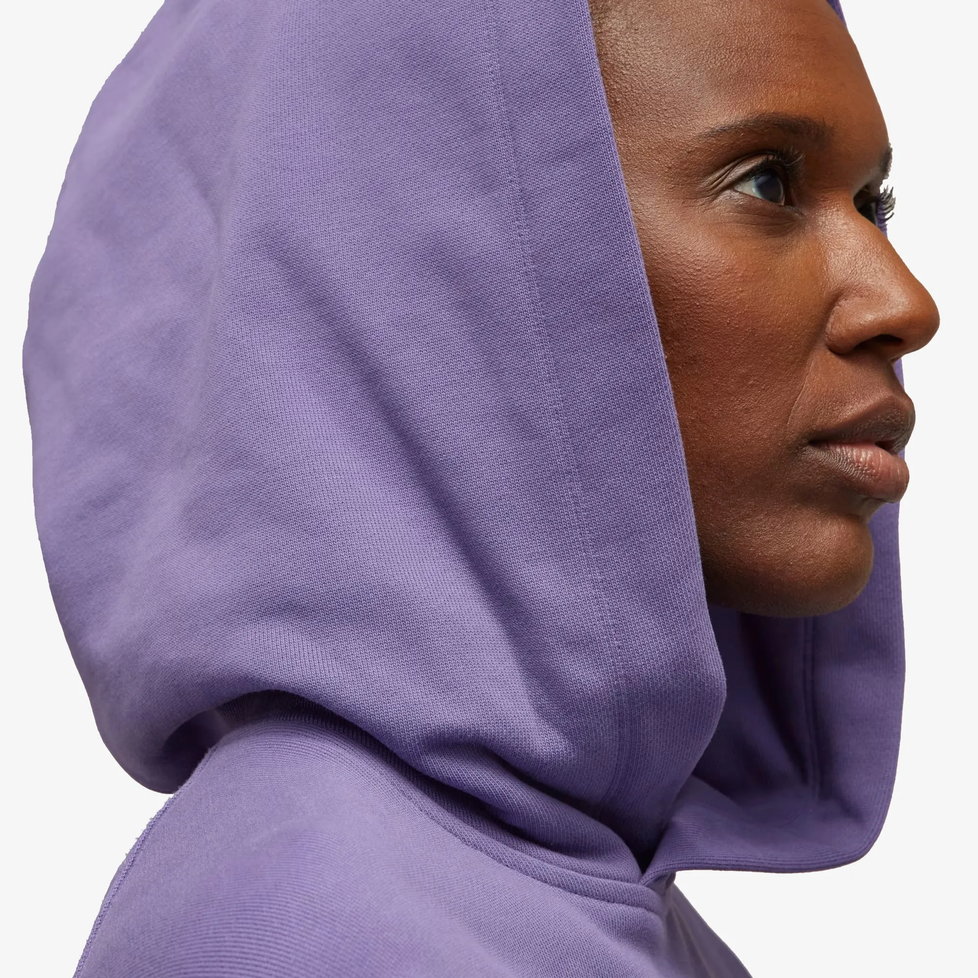 Y-3 | WMN'S ORGANIC COTTON TERRY BOXY HOODIE  { TECH PURPLE